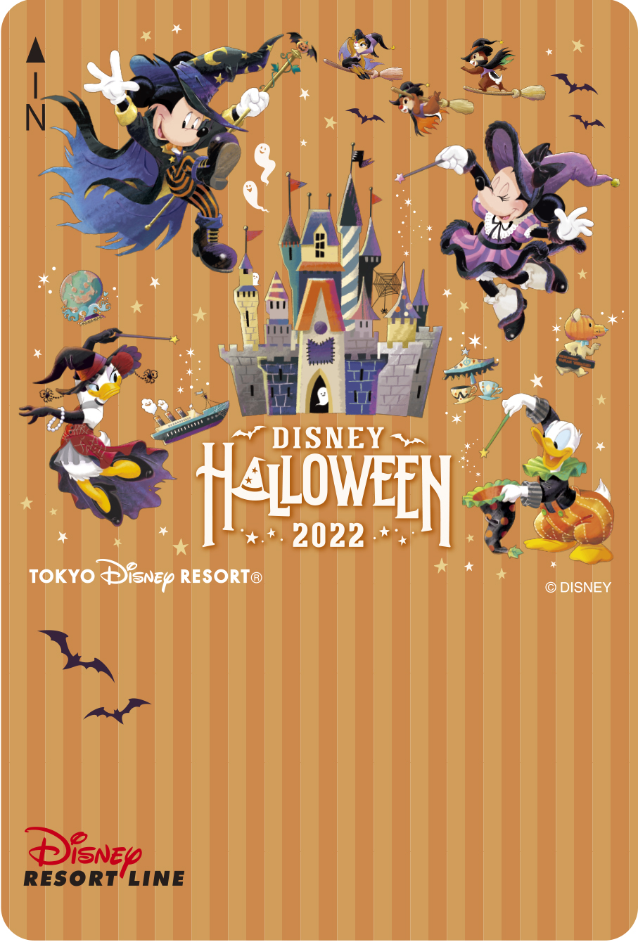 魔法使い風のミッキーやミニーデザイン ディズニーリゾートライン ディズニー ハロウィーン22 フリーきっぷ ニコニコニュース