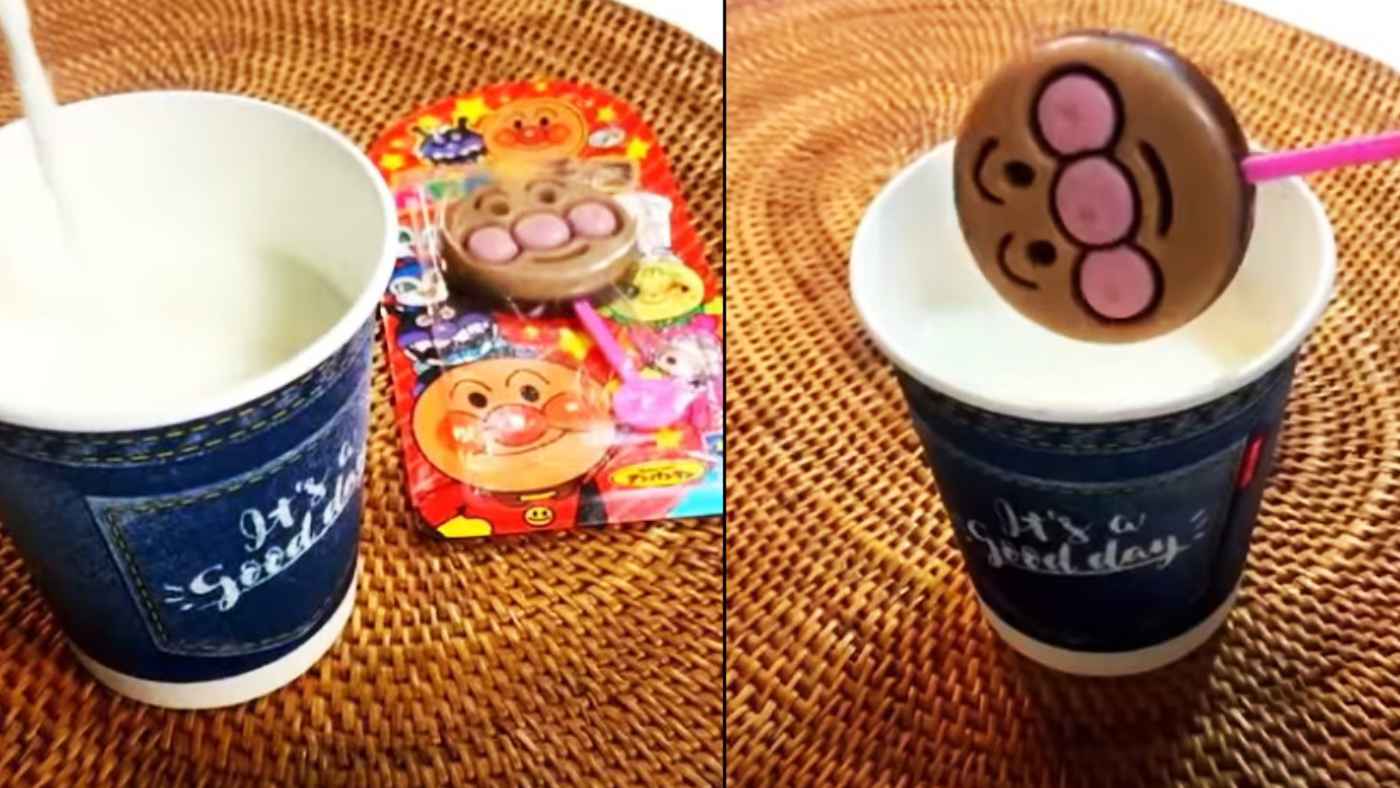 水が苦手なアンパンマンがホットミルクにダイブ 大人向けドリンクが話題に ニコニコニュース