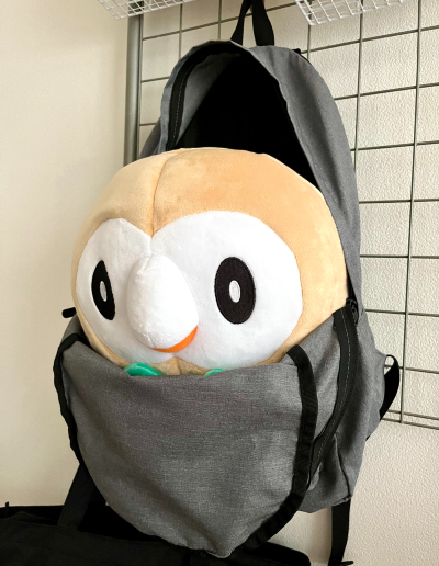 アニメに忠実なポケモンぬいぐるみの収納方法が話題 リュックから顔を出すモクローに サトシの気分が味わえそう ニコニコニュース