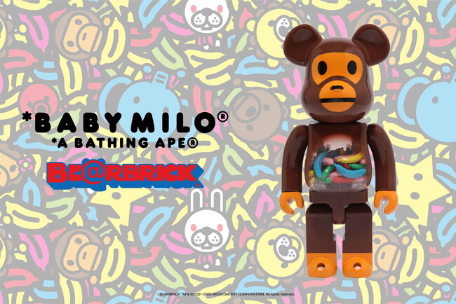 A BATHING APE(R) の人気キャラクターBABY MILO(R) のBE@RBRICK にBANANA | ニコニコニュース