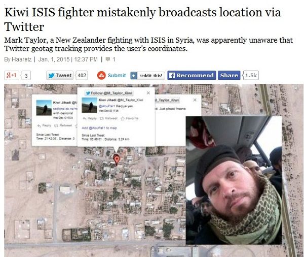 バカッター イスラム国兵士が位置情報付きツイート アジトがバレるｗｗｗ ニコニコニュース