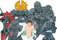 覚悟中心に戦士勢揃い、山口貴由「エクゾスカル零」サイン入り複製原画