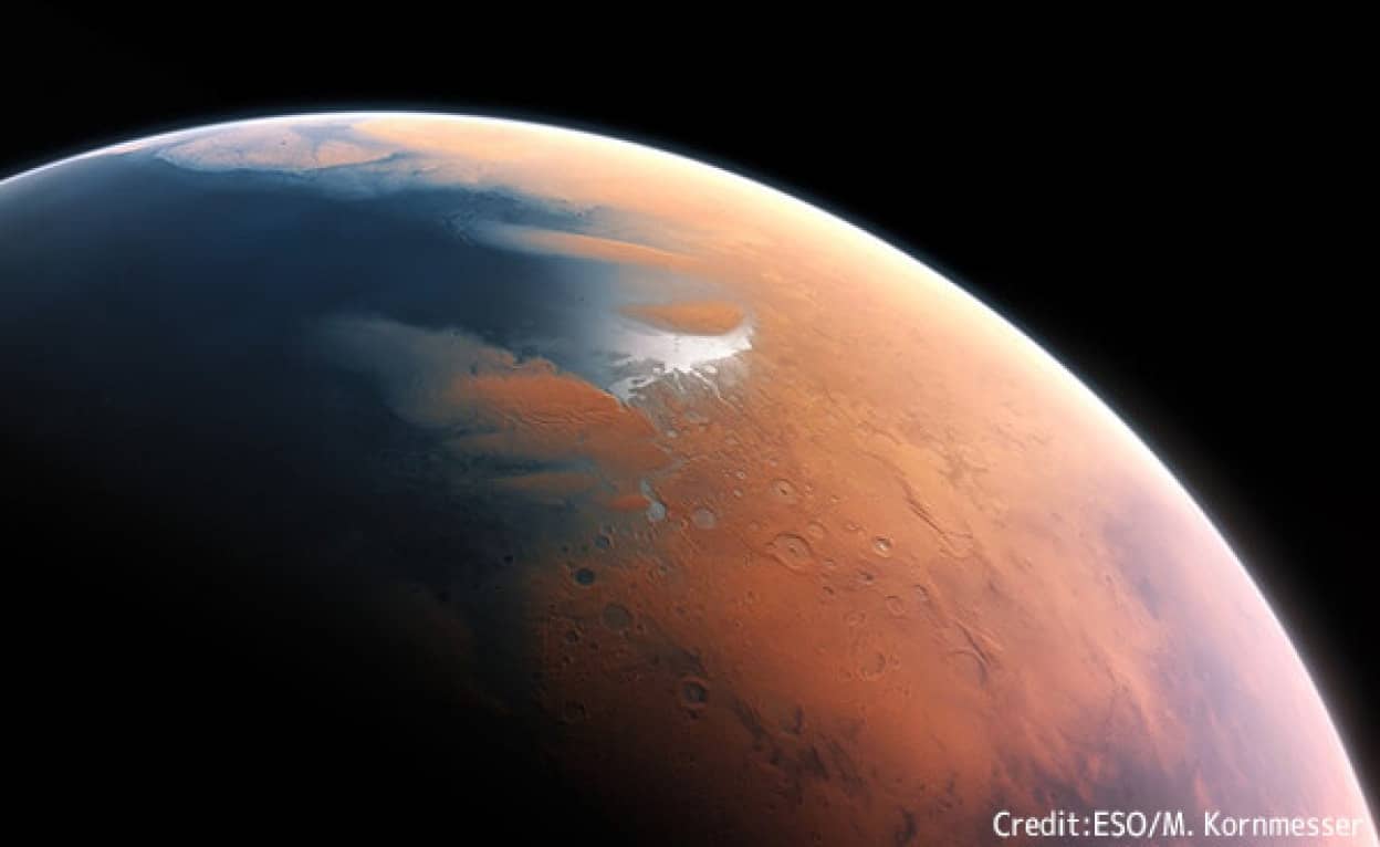 Large amounts of liquid water have been discovered on Mars, but it's too deep to collect |