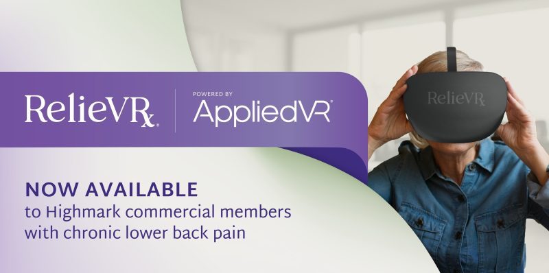 健康保険のHighmark、慢性腰痛の治療向けVRデバイス「RelieVRx」を保険適用に | ニコニコニュース