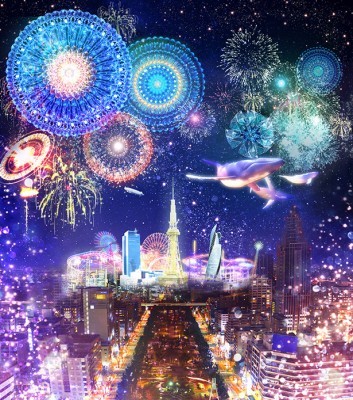 夜景と最新技術がコラボ 名古屋テレビ塔が未来都市に ニコニコニュース