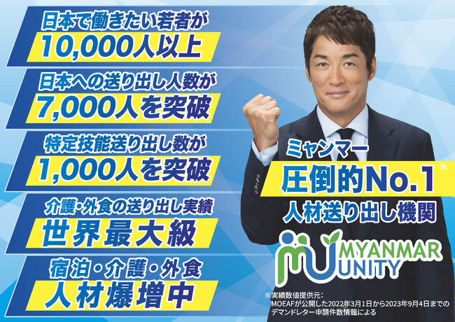 ミャンマー・ユニティの日本への送り出し人数が7,000人を突破！ | ニコニコニュース