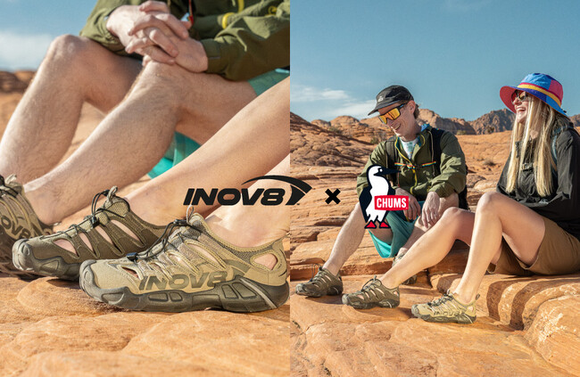 INOV8×CHUMS初のコラボレーション！左右非対称カラーが目を引く、あそびゴコロ溢れるアウトドアサンダル「RECO | ニコニコニュース