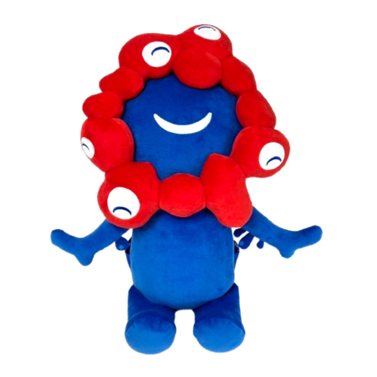 大阪・関西万博「ミャクミャク」ぬいぐるみリュック発売 ポーチ、這型