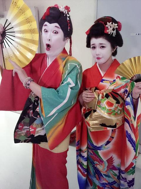 Akb宮崎美穂の コウメ太夫コスプレ に爆笑 本物とのツーショットに メイクにちょー時間掛かった ニコニコニュース