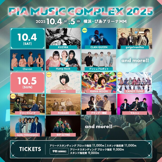 CANDY TUNE、ぴあフェス2025に初出演決定