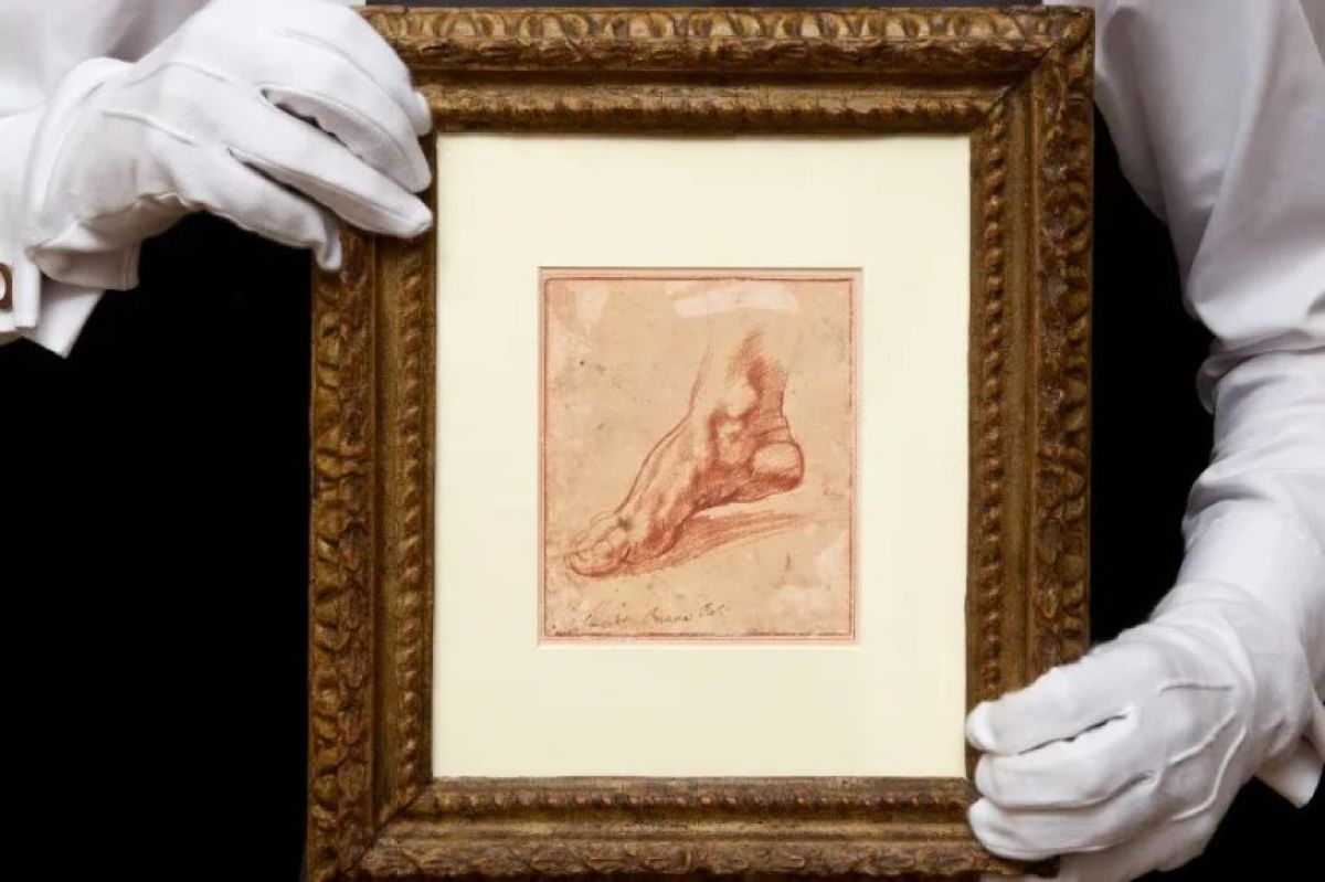 ミケランジェロが描いた「右足」の小さなデッサンがなんと42億円で落札