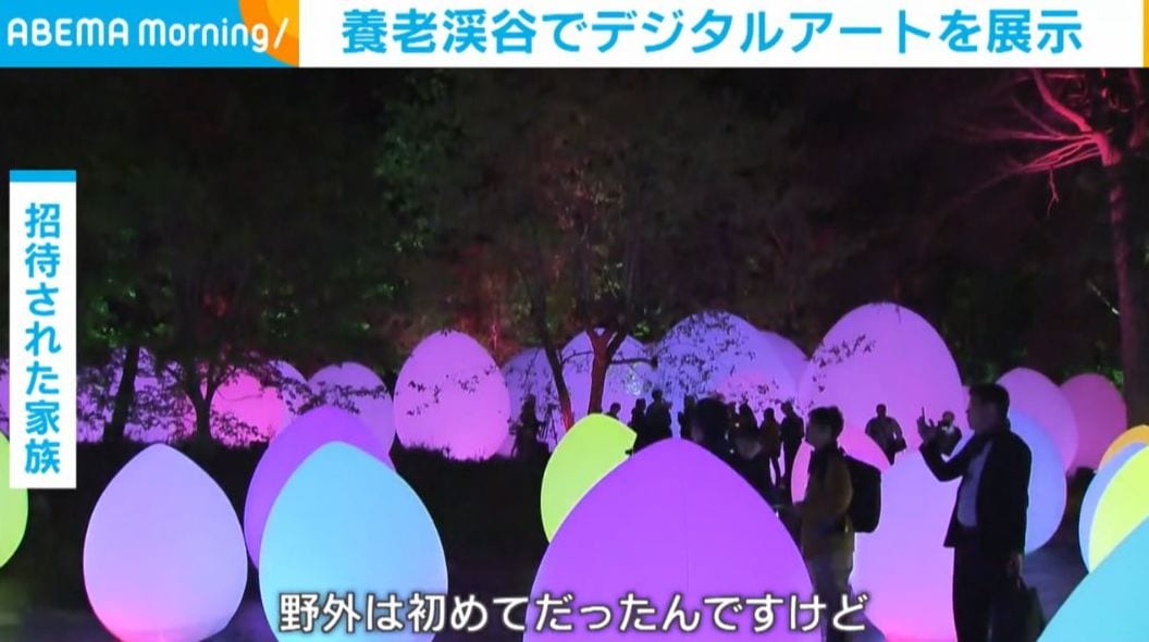養老渓谷で体験するデジタルアートの魅力