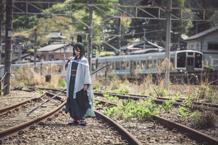 コスプレ撮影会が初狩駅で開催！地域資源を活かした特別な体験