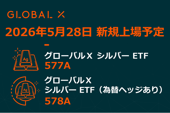 Global X Japan株式会社「グローバルX シルバー ETF」（銘柄コード：577A）、「グローバルX | ニコニコニュース