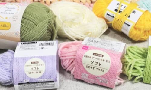 初心者の編み物が生んだ春色ルームシューズ