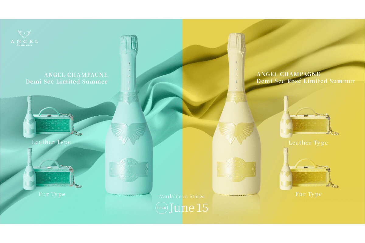 Angel Champagne ミントグリーン 750ml ANGEL CHAMPAGNEが、グリーンとイエローを纏った夏季限定コレクション2