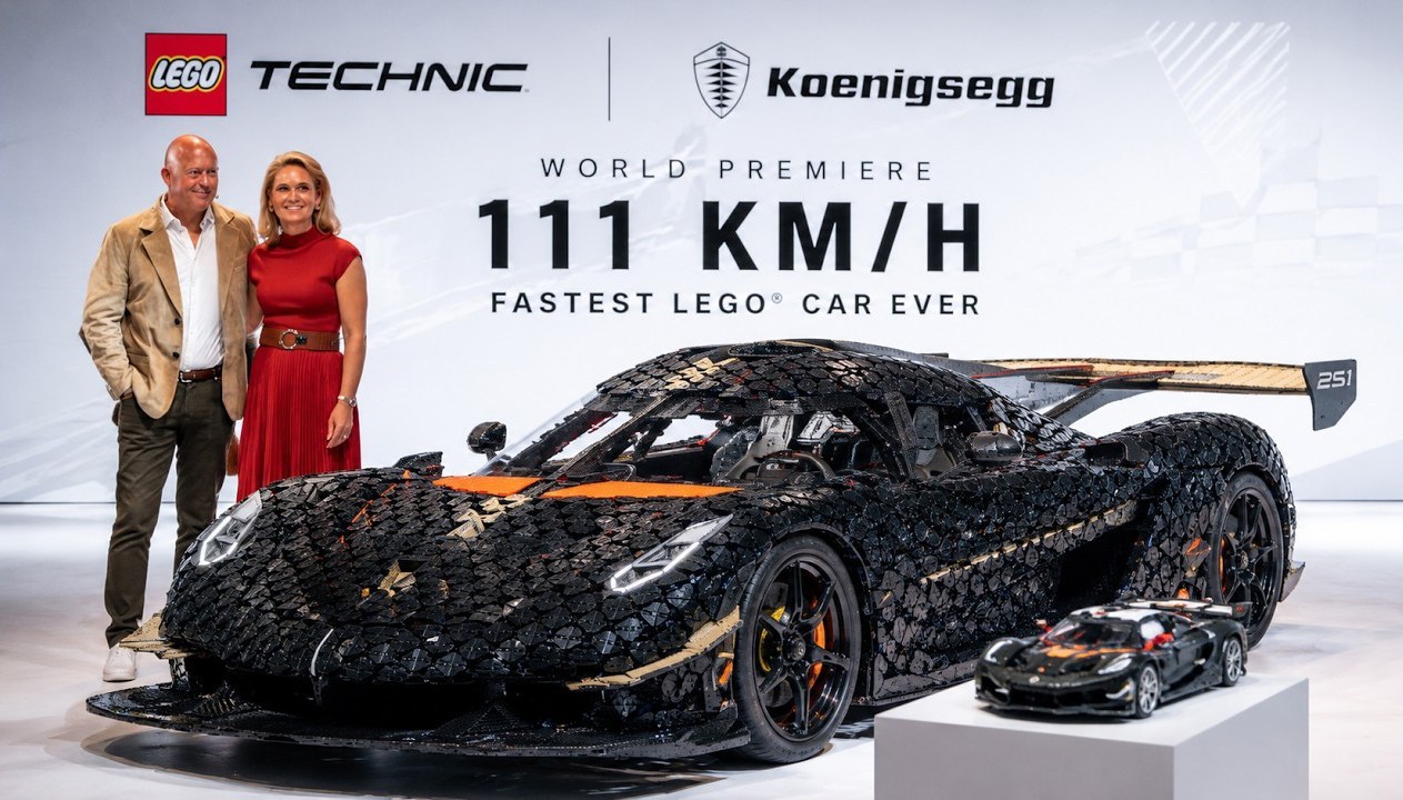 時速111kmで走行！レゴブロックで作った実物大のハイパーカーがレゴ史上最速記録を樹立 | ニコニコニュース