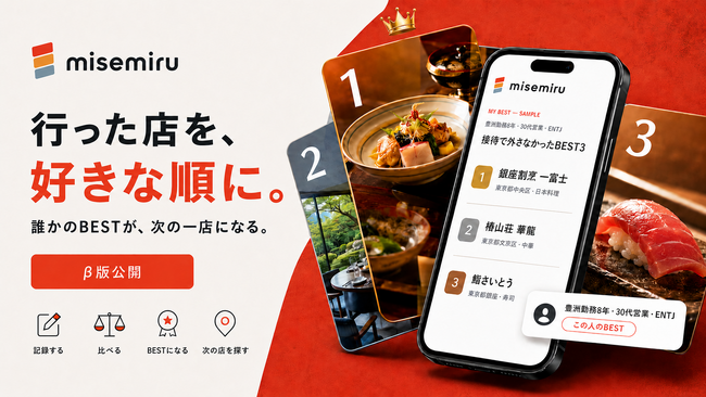 個人の「好き」を蓄積して店選びに活かす新アプリ「misemiru」登場
