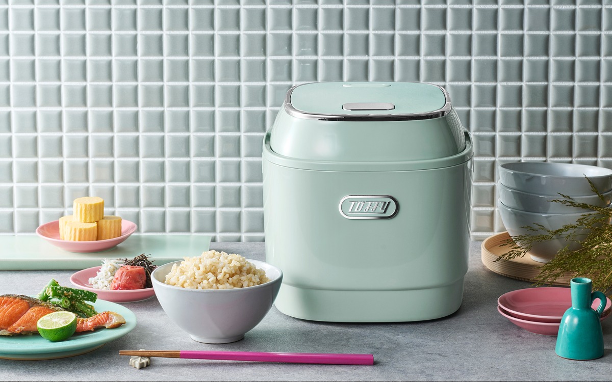 くすみカラーが映える炊飯器「Toffy 3合マイコンライスクッカー」登場
