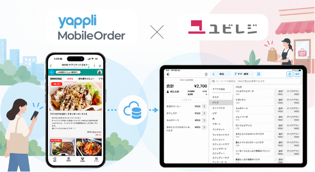 ユビレジとYappli、LINE活用のモバイルオーダーで連携開始