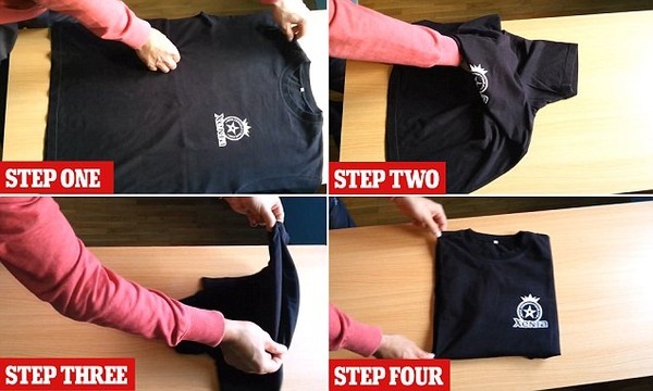 必見 たった２秒でtシャツを超絶綺麗にたたむ方法が海外で話題に ニコニコニュース