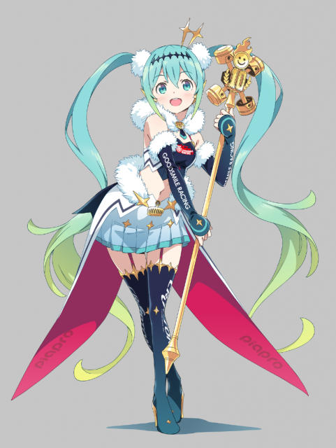 かんざきひろによるイラストのポーズを再現 Figma レーシングミク 18ver 登場 ニコニコニュース