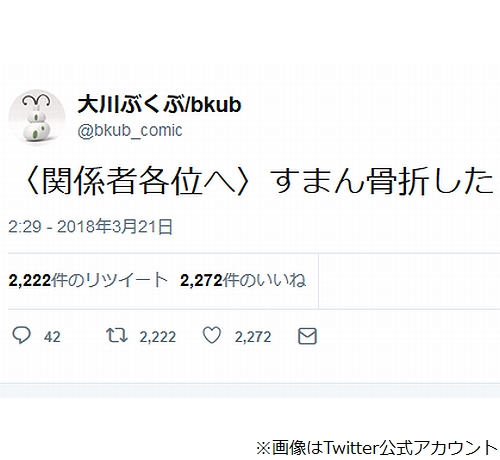 ポプテピピック作者 すまん骨折した ニコニコニュース