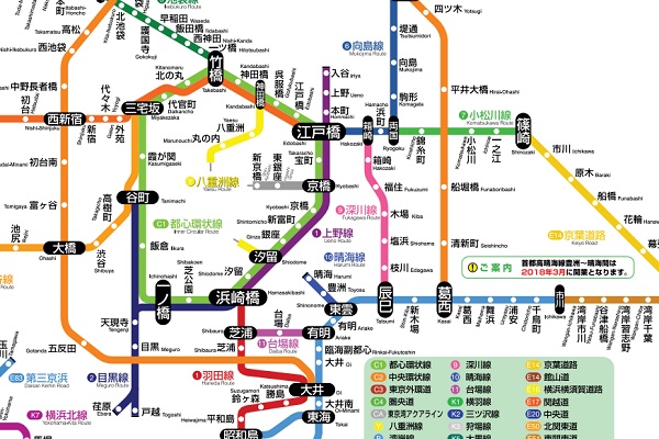 高速 図 名古屋 路線 名古屋第二環状自動車道（上り）の路線図/渋滞情報/料金