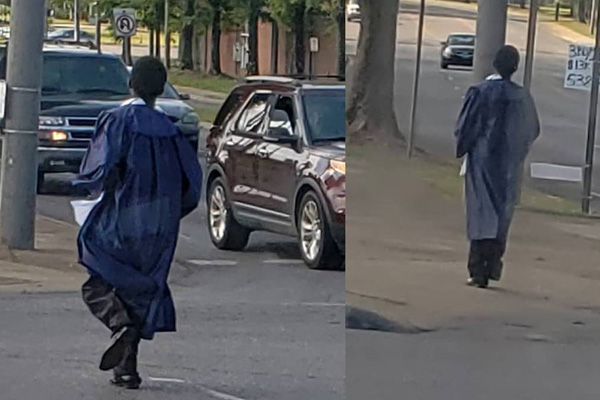 たった1人で卒業式に向かう高校生の写真が拡散し ラジオ番組で通学用の車がプレゼントされる ニコニコニュース