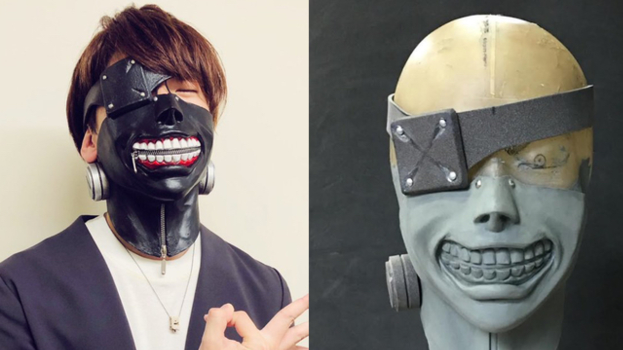 東京喰種 金木役 花江夏樹さんがオーダーメイドのカネキマスク着用写真を披露 家宝にします ニコニコニュース