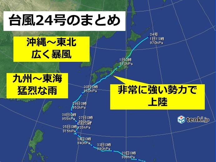 台風24号のまとめ 記録的な暴風 ニコニコニュース