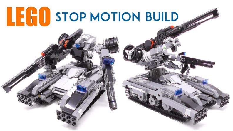 レゴで男の子大歓喜の戦車型ロボット作ってみた コマ撮りで完成していくすばらしい造形に レゴってすげぇ ニコニコニュース