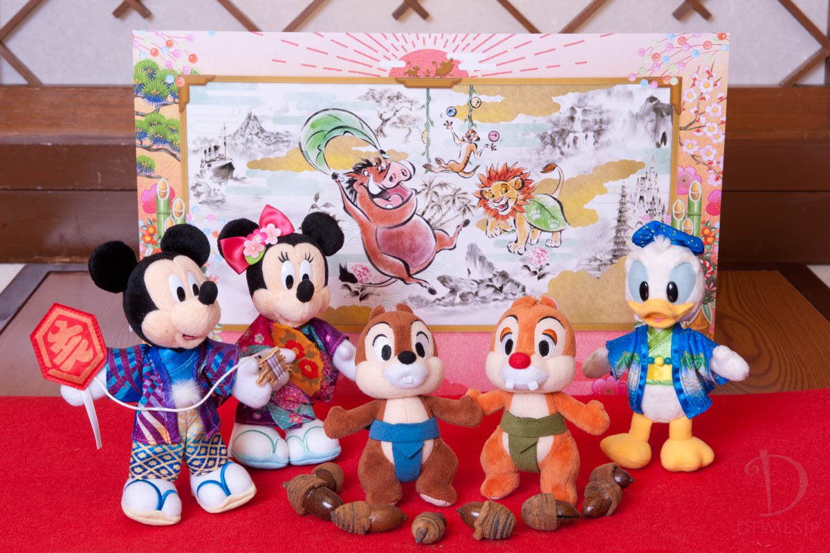 プンバァと和装姿のミッキーたち 東京ディズニーリゾートのお正月19 スペシャルグッズ ニコニコニュース