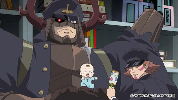 学園 Basara 第10話の先行カットが到着 忠勝と小太郎 寡黙な2人が赤ん坊に振り回され ニコニコニュース