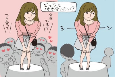 意外 男性が好きなのは モテる女 Or モテない女 ニコニコニュース