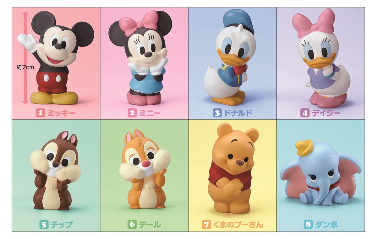 ディズニーキャラのソフビフィギュアつき食玩 バンダイ Disney Friends ニコニコニュース