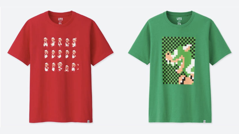 ユニクロより スーパーマリオ のtシャツが4月1日発売 ドット絵を活かしたレトロ キュートなデザインが特徴 ニコニコニュース
