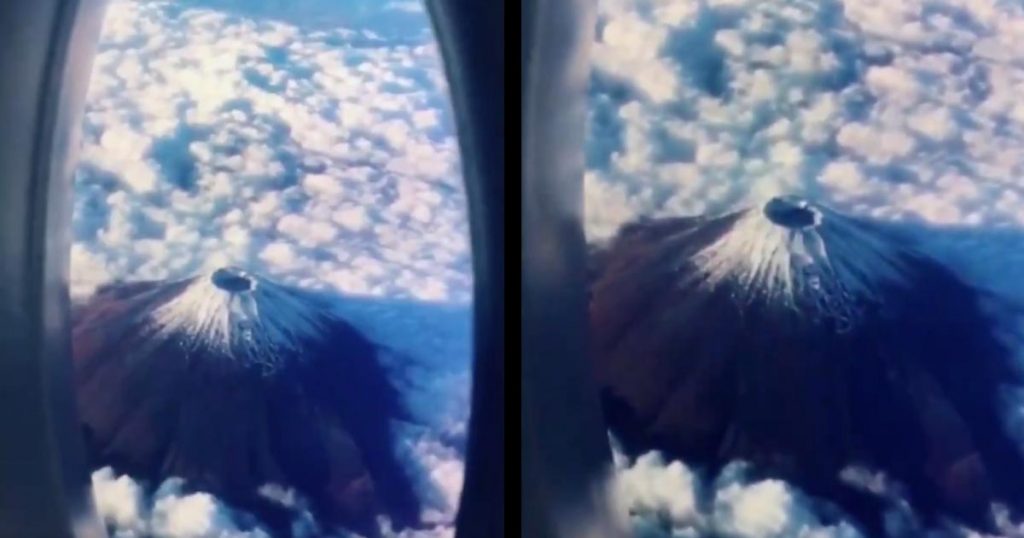 完全に騙された 部屋で撮影した 飛行機から見た壮大な富士山 の動画の発想が素晴らしいと話題に ニコニコニュース