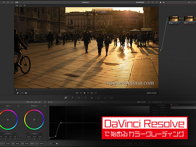 Davinci Resolveで始めるカラーグレーディング Vol 06 ニコニコニュース