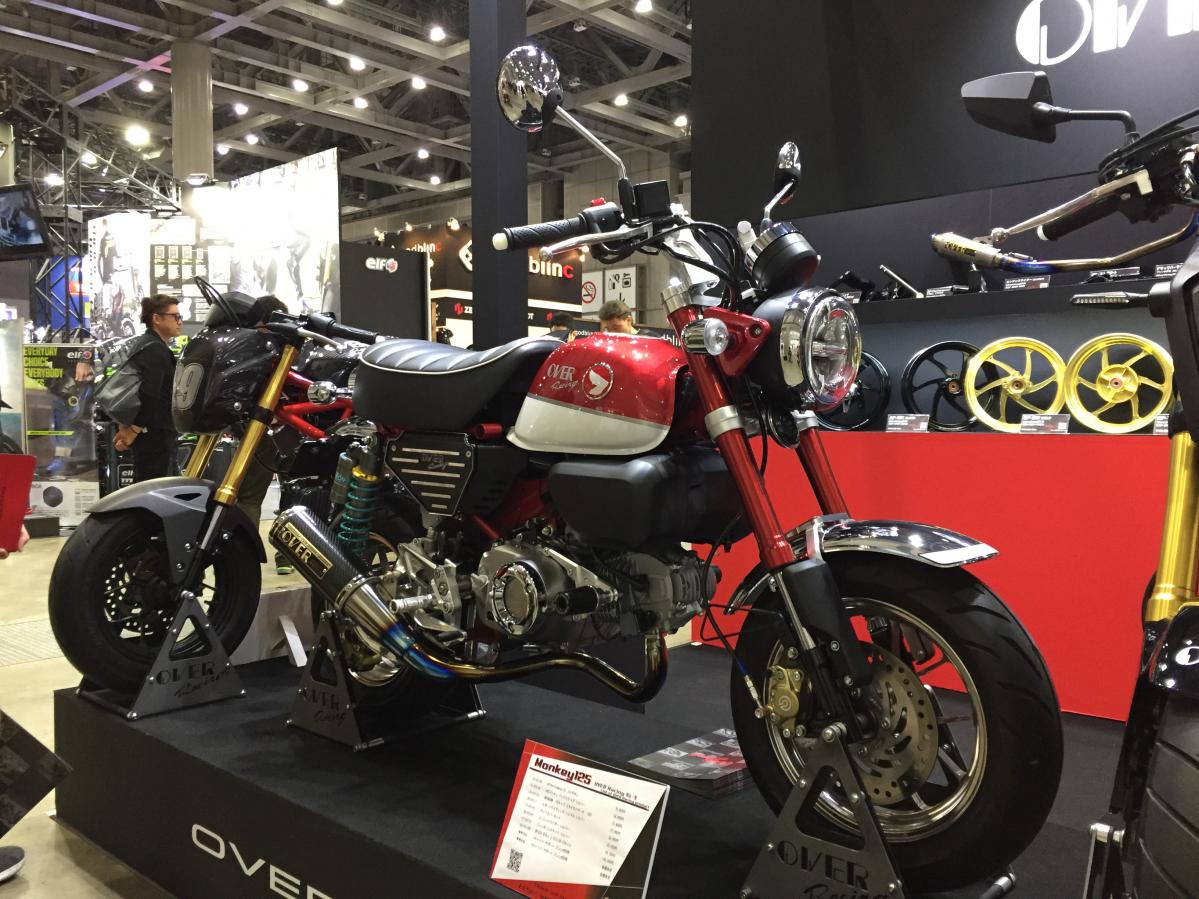 Overレーシング提案のモンキー125は 約14万円のチタンホイール 入りです 東京モーターサイクルショー2 19 ニコニコニュース