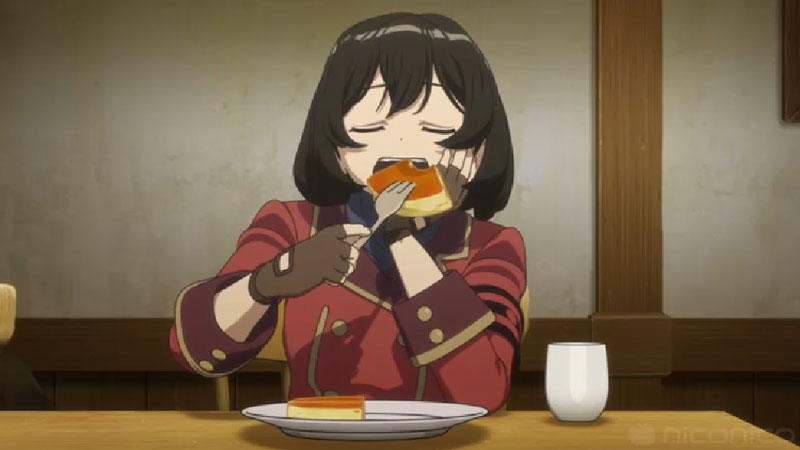 口に頬張るパンケーキのサイズがデカ過ぎでは 3分で振り返る 荒野のコトブキ飛行隊 第9話盛り上がったシーン ニコニコニュース