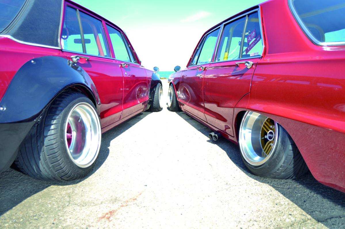 シャコタンスタイルでワイドかナローか 車高短 4枚ハコスカ ニコニコニュース