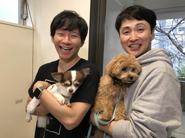 アンジャッシュが互いの愛犬を連れて対決 審議要求の真剣勝負に発展 ニコニコニュース