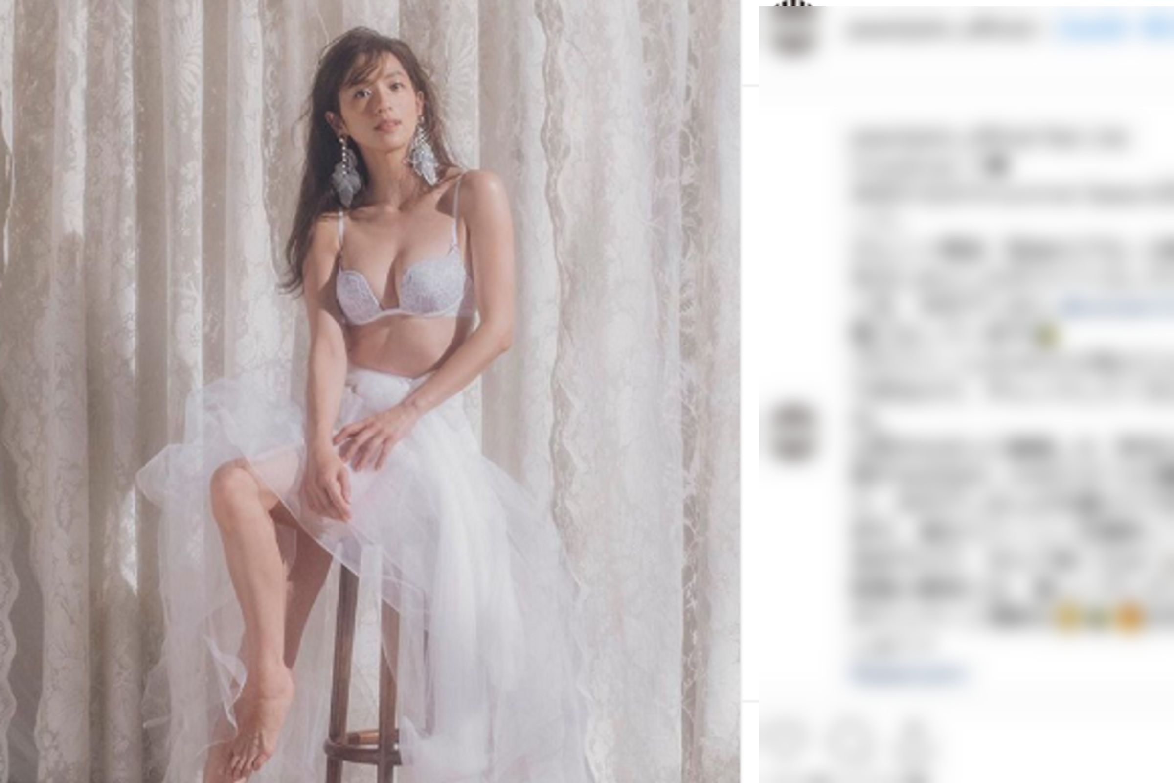 中村アン 美しすぎるブラジャー姿を公開 透けるスカートでセクシーな天使に ニコニコニュース