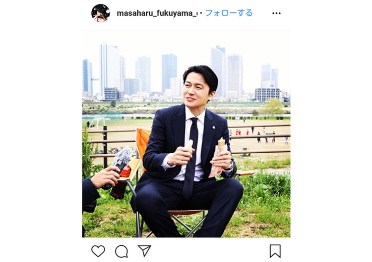 福山雅治はインスタでもカッコいい ドラマ 集団左遷 のオフショットに注目 ニコニコニュース