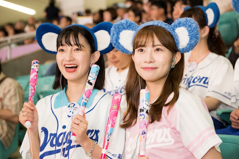 ドラゴンズ女子 梅村奈央 後藤理沙子が新感覚の野球観戦 ニコニコニュース