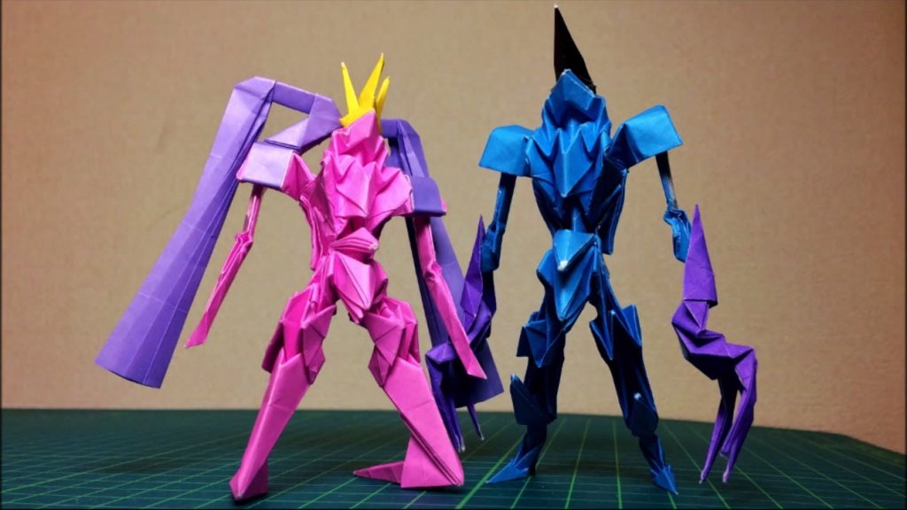 織姫と彦星を折り紙で作ったら 屈強な戦闘ヒーロー感ある姿に たぶん コイツらならいつでも天の川超えられる ニコニコニュース