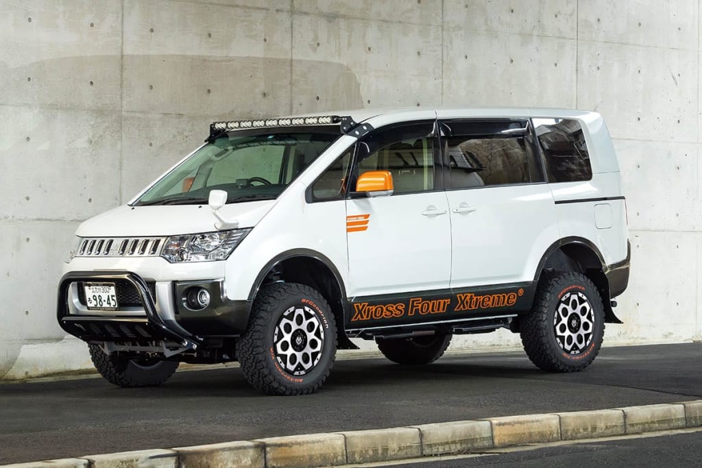 D 5といえばオレンジでしょ 旬のオフ系カスタム狙い デリカd 5に最新 注目ホイール18本をvrマッチング ニコニコニュース