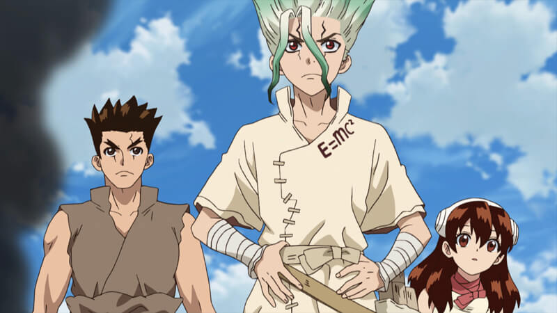 アニメ ｄｒ ｓｔｏｎｅ 第4話 狼煙をあげろ あらすじ 先行カットを公開 石の世界に自分たち以外の人間がいる事を確信 ニコニコニュース