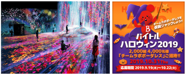 バイトル が10月31日 木 に東京 お台場 チームラボボーダレス でハロウィンイベント開催 ニコニコニュース